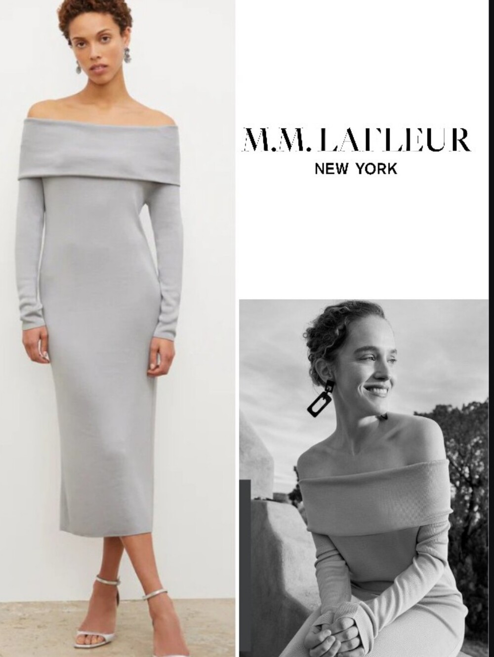 MM Lafleur Lalita Silk Jersey Midi Dress